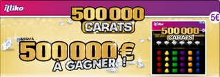 Cartes de grattage 500 000 Carats